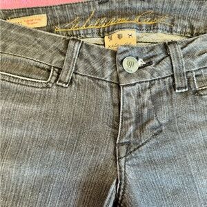 William Rast vintage low rise boot cut black wash jeans size 28